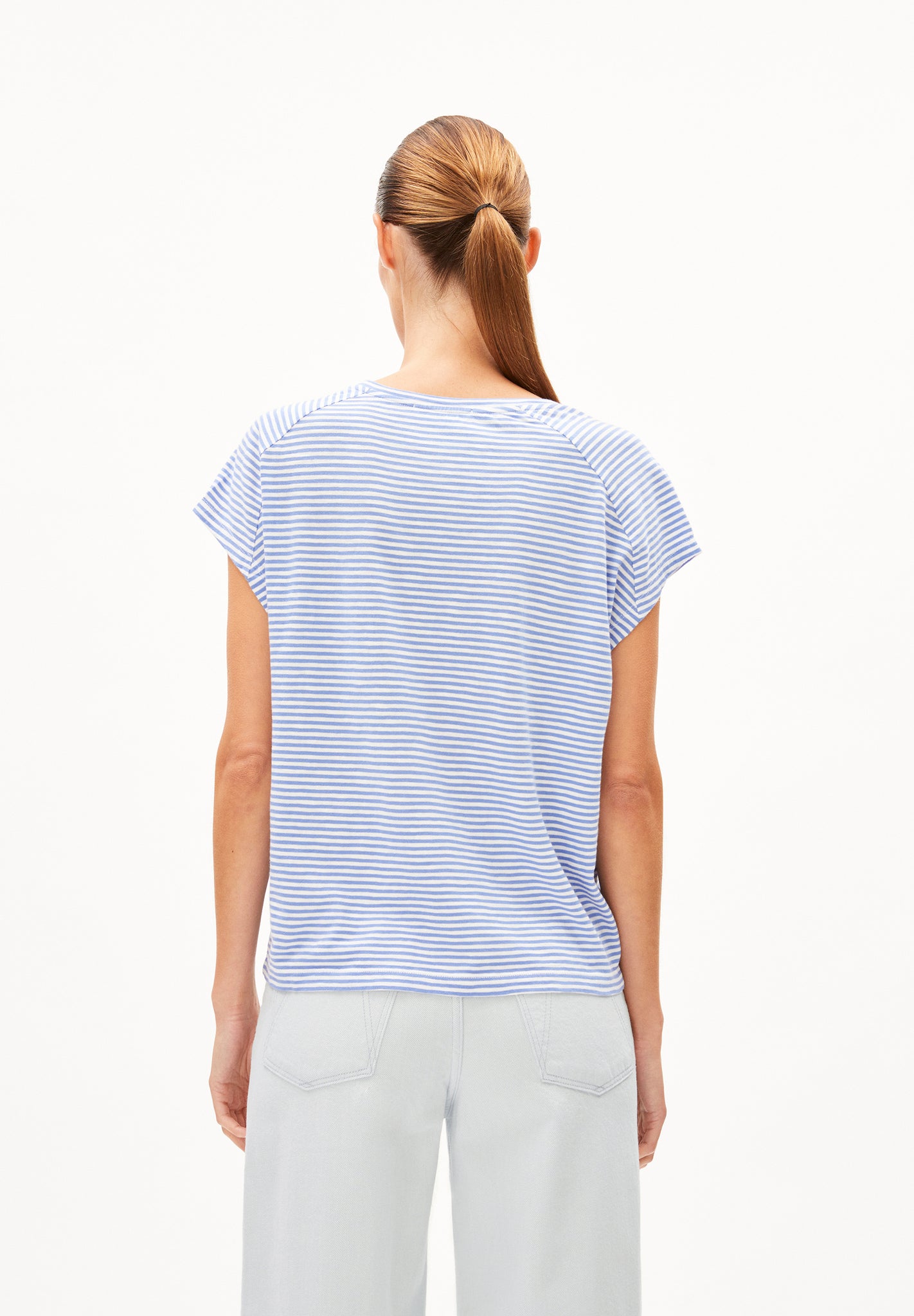T-Shirt - Oneliaa Lovely Stripes| Loose Fit