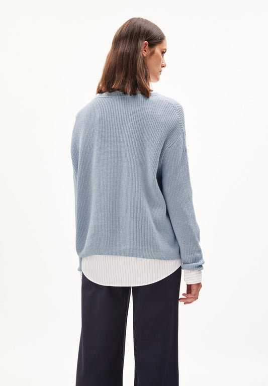 Knit Sweater - Nuriella | Oversized Fit | Morning Sky